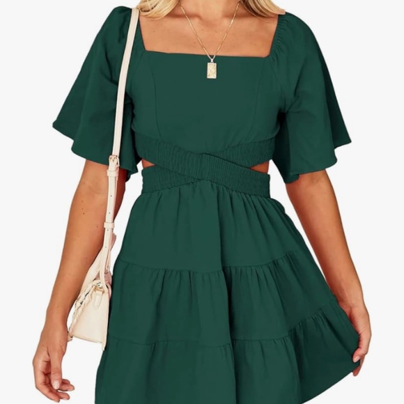 Open Back Cutout Mini Dress - Picture 1 of 6